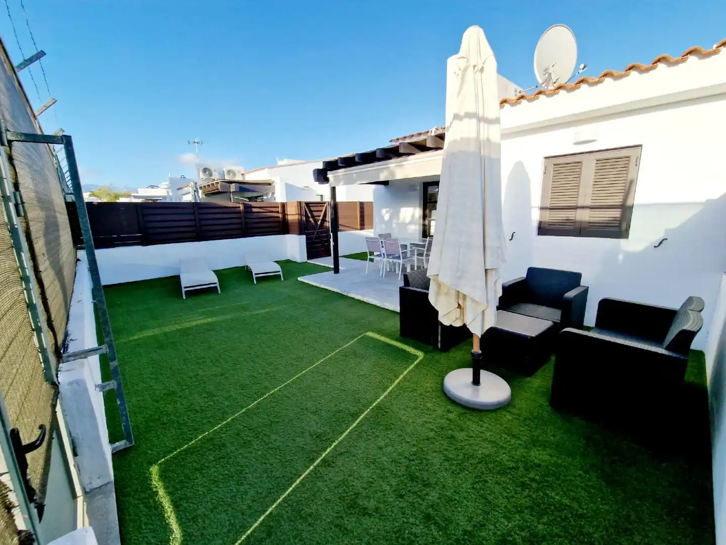 Terrassa de Casa o xalet de lloguer en San Bartolomé de Tirajana amb Aire condicionat, Jardí privat i Terrassa