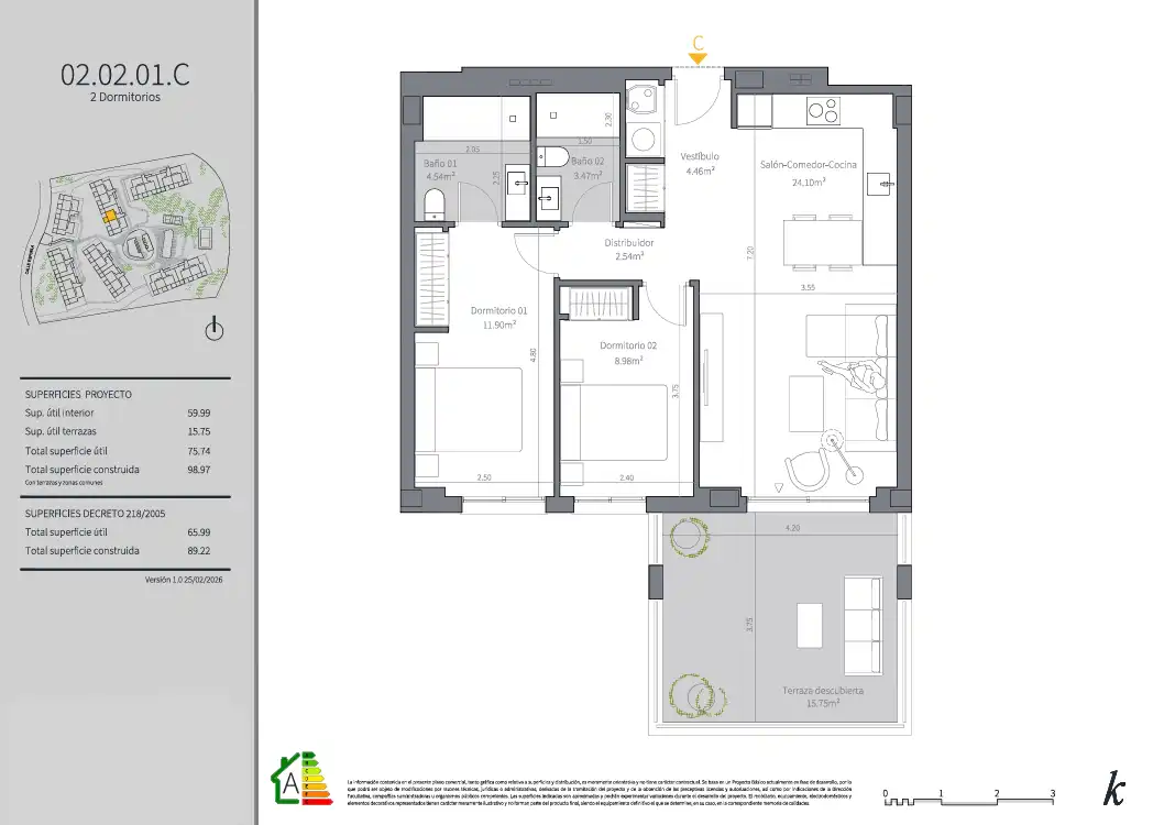 Apartamento con terraza en venta en Hipódromo - Cerrado del Águila, imagen 18