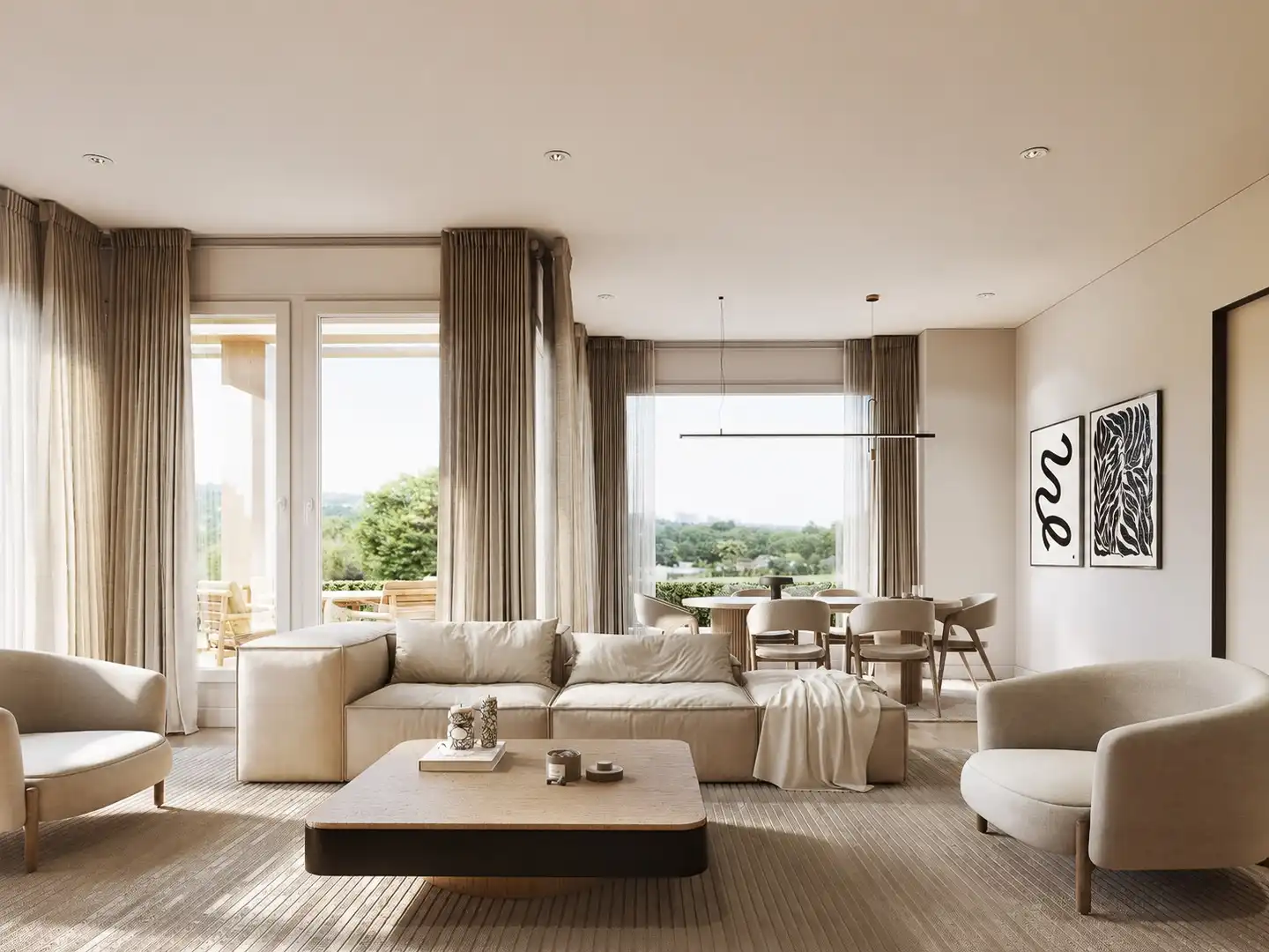 Wohnzimmer von Haus oder Chalet zum Verkauf in Madrid mit Privatgarten, Terrasse und Schwimmbad