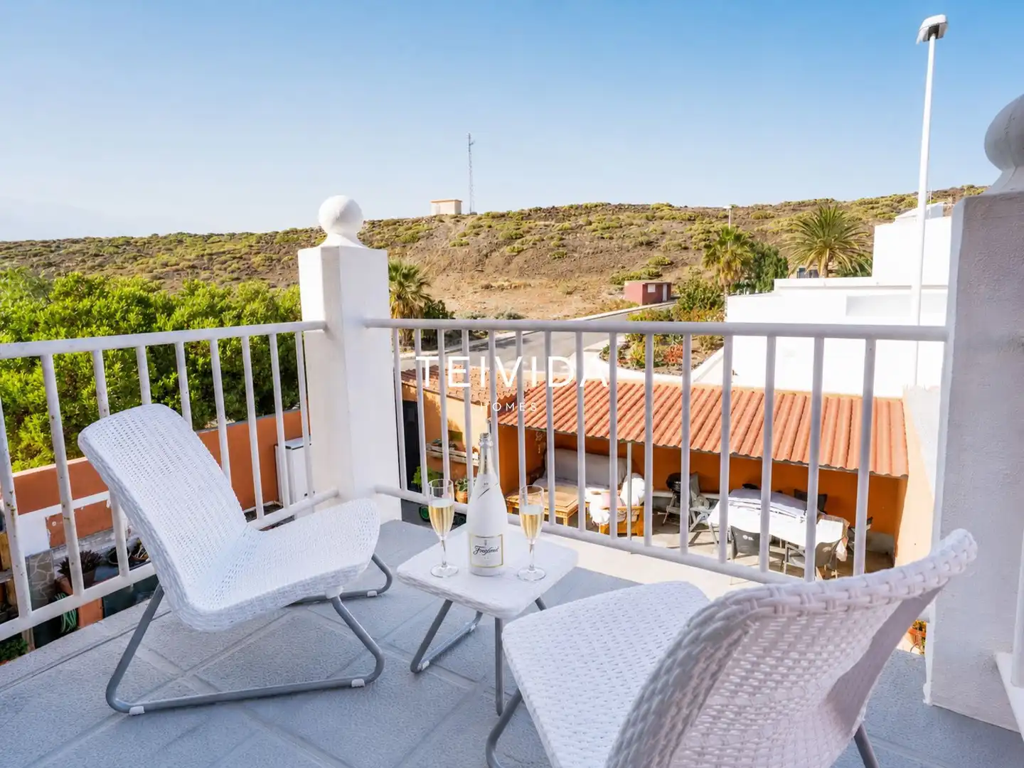Terraza de Piso de alquiler en Granadilla de Abona con Terraza, Piscina y Amueblado