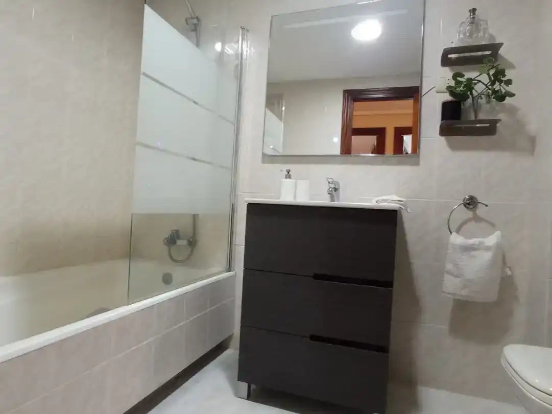 Badezimmer von Wohnung zur Miete in Bermeo mit Möbliert und Balkon
