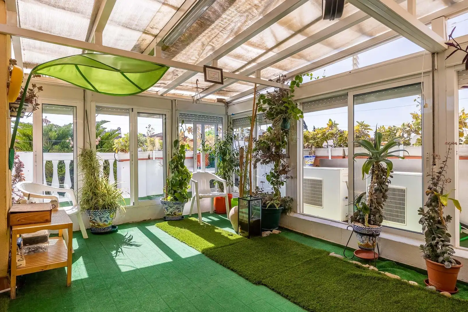 Terrace of Detached homes for sale in Mairena del Aljarafe  with Air Conditioner, Private garden and Terrace
