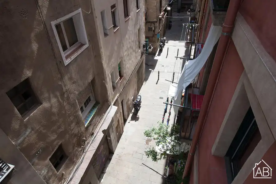 Vista exterior de Apartamento en venta en Barcelona con Amueblado y Balcón