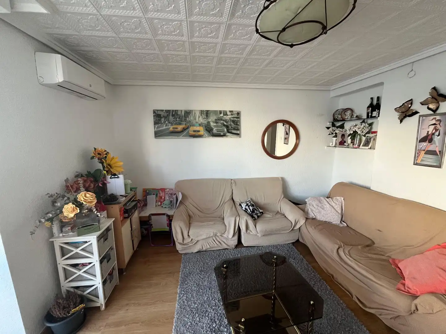Sala de estar de Piso en venta en Benetússer con Aire acondicionado, Calefacción y Terraza