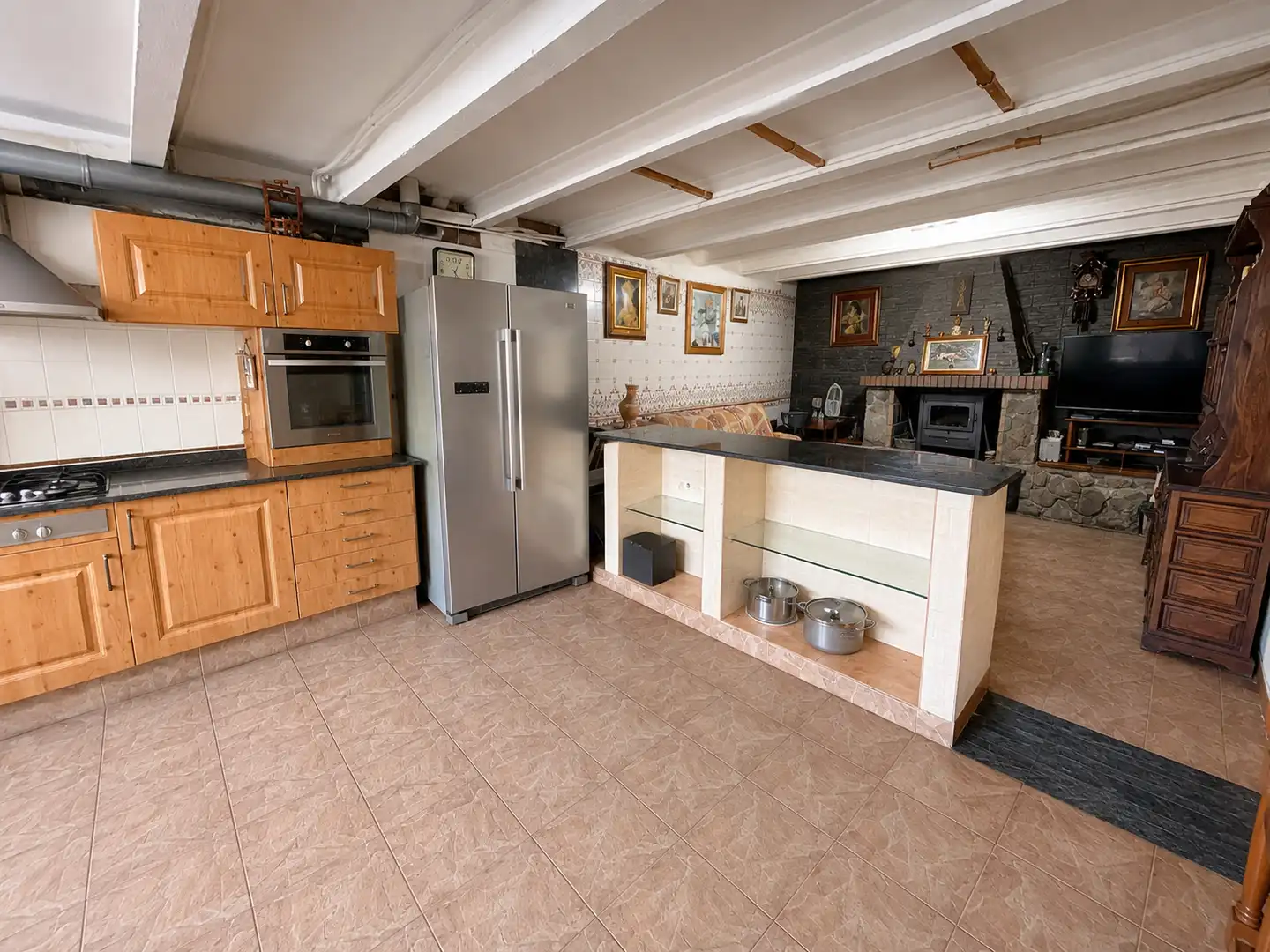 Küche von Haus oder Chalet zum Verkauf in Sant Jaume dels Domenys mit Heizung, Terrasse und Abstellraum