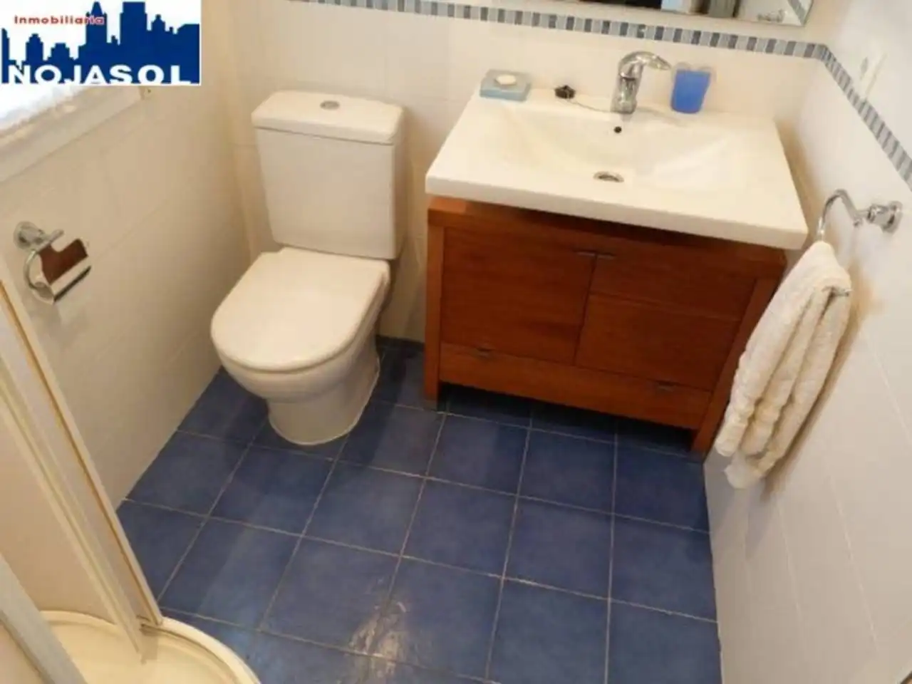 Bathroom of Flat for rent in Noja  with Heating, Terrace and Furnished