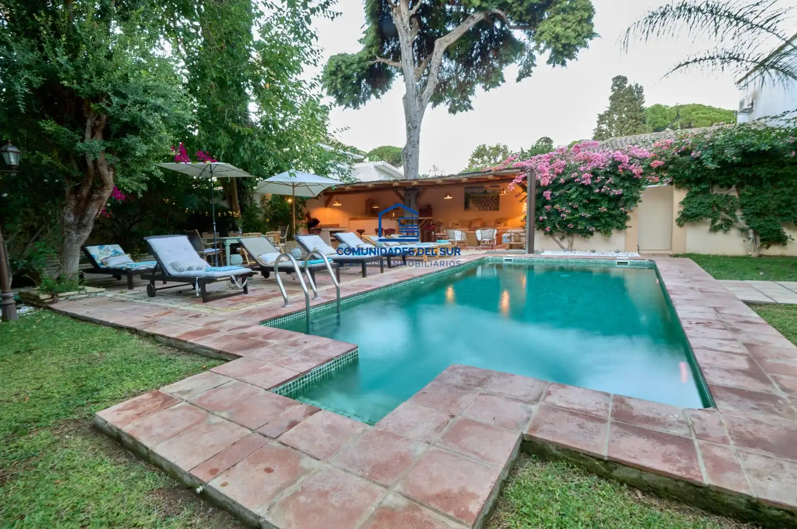 Piscina de Casa o xalet en venda en El Puerto de Santa María amb Aire condicionat, Jardí privat i Terrassa