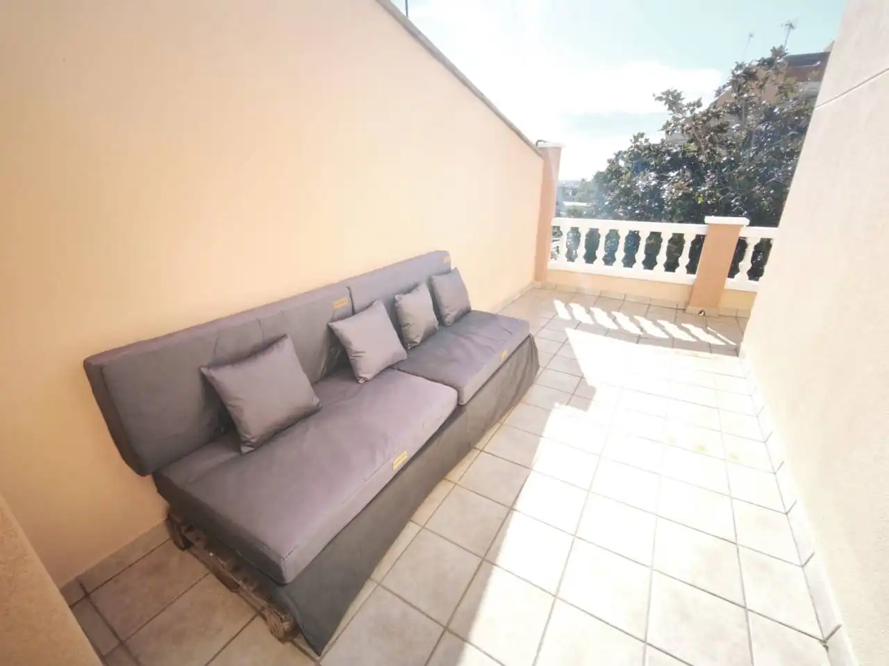 Terraza de Casa o chalet en venta en Santa Coloma de Gramenet con Aire acondicionado, Jardín privado y Parquet