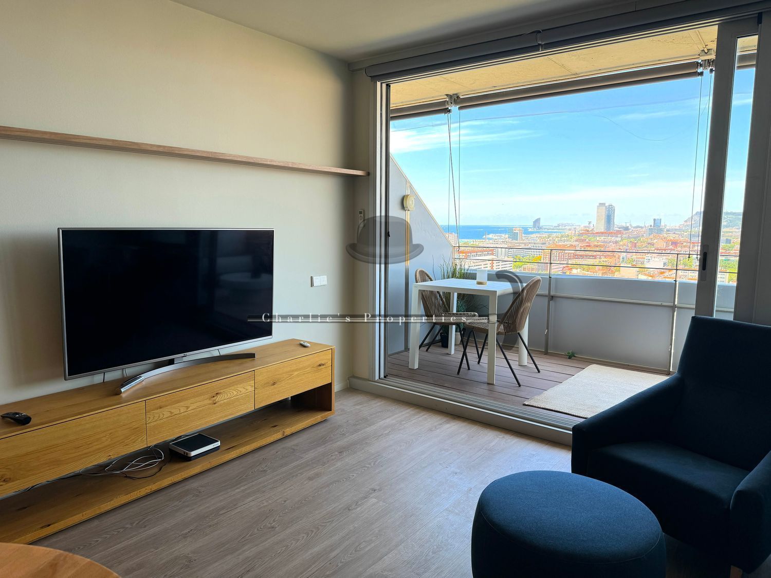Living room of Flat to rent in  Barcelona Capital  with Air Conditioner, Heating and Private garden