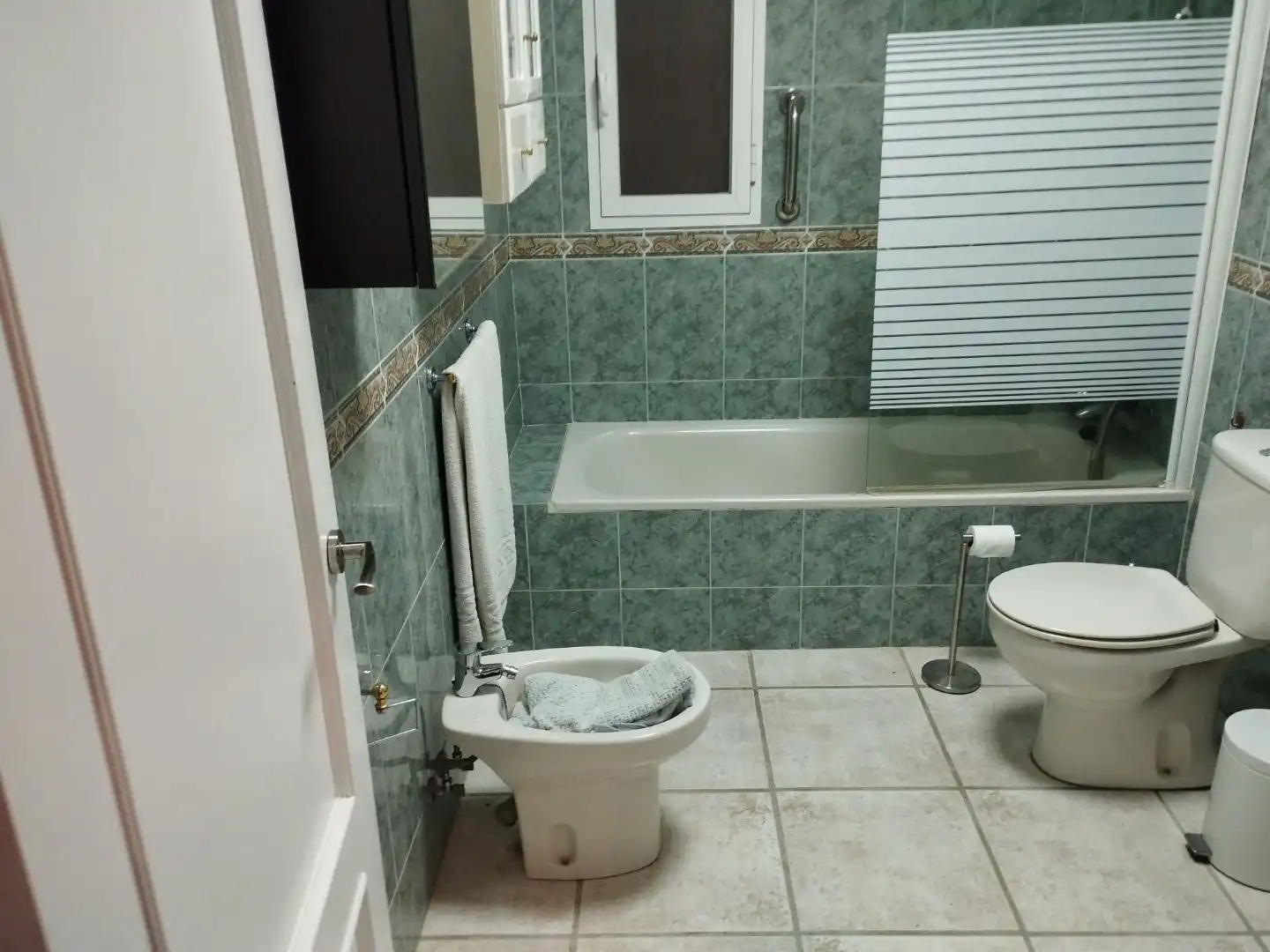 Bany de Casa o xalet de lloguer en Viñuela amb Aire condicionat, Calefacció i Jardí privat