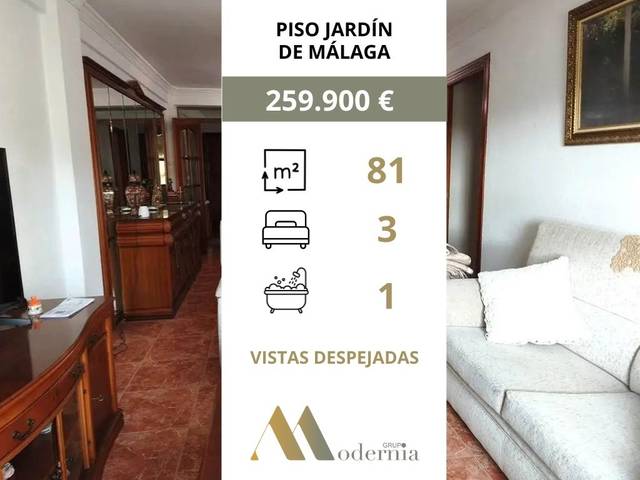 Piso en Venta en Calle Alcalde Joaquín Quiles en Alegría de la Huerta- Jardín de Málaga