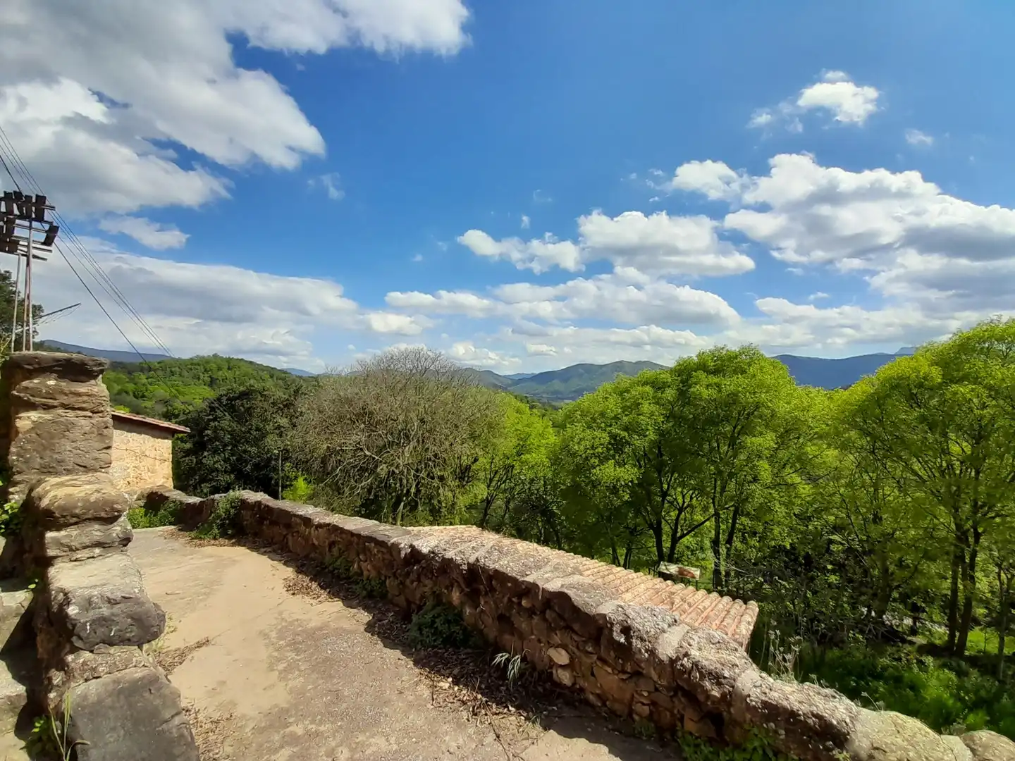 Vista exterior de Finca rústica en venta en La Vall de Bianya con Calefacción, Terraza y Trastero