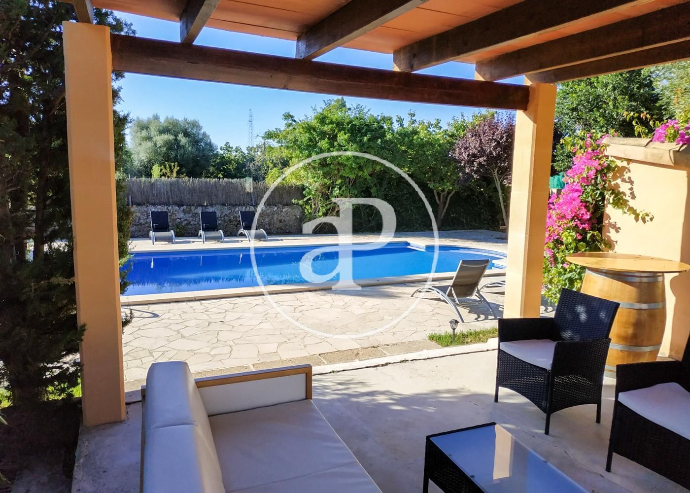 Swimming pool of House or chalet to rent in Artà  with Air Conditioner, Heating and Private garden