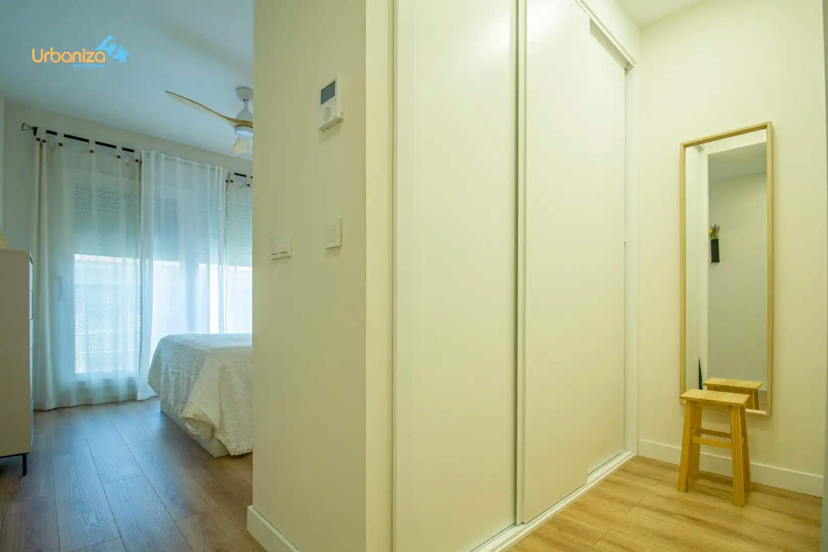Schlafzimmer von Dachboden zum Verkauf in Badajoz mit Klimaanlage, Heizung und Terrasse