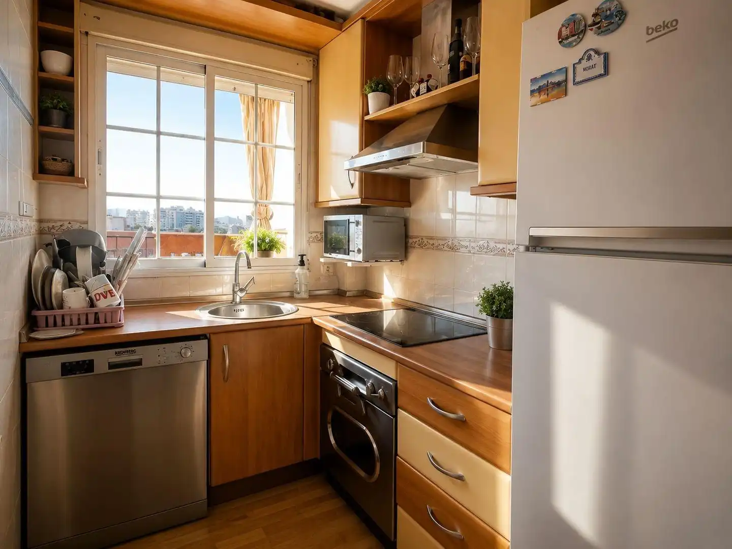 Kitchen of Flat for rent in Maracena  with Air Conditioner, Heating and Terrace