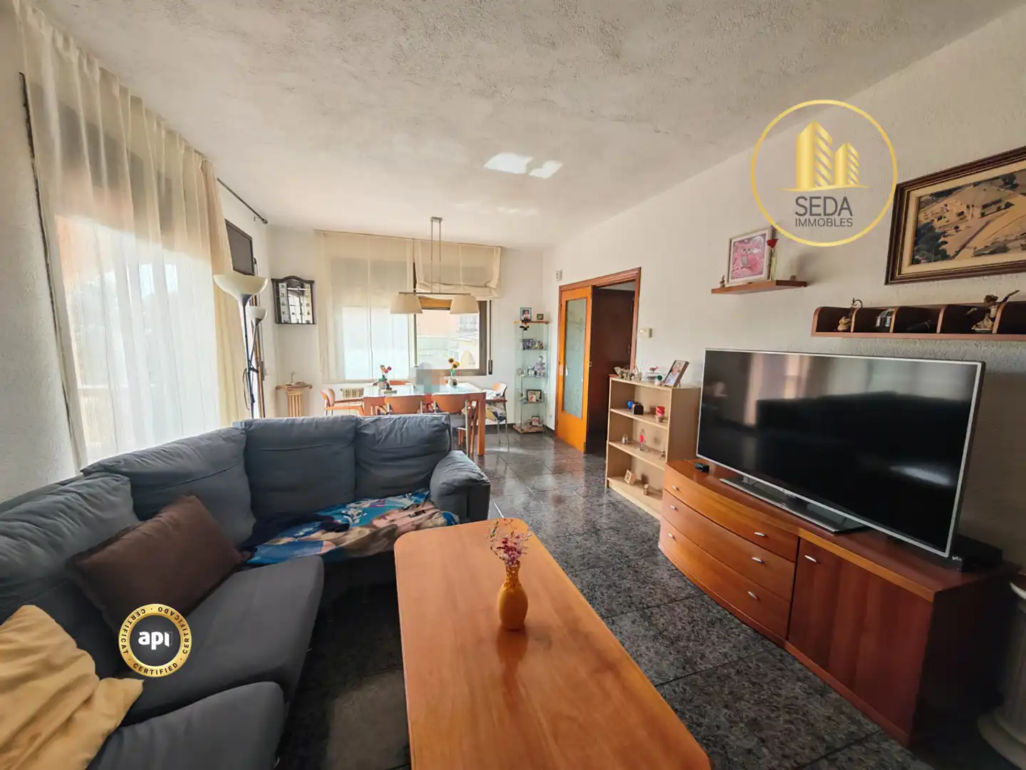 Sala de estar de Casa o chalet en venta en Llinars del Vallès con Calefacción y Terraza