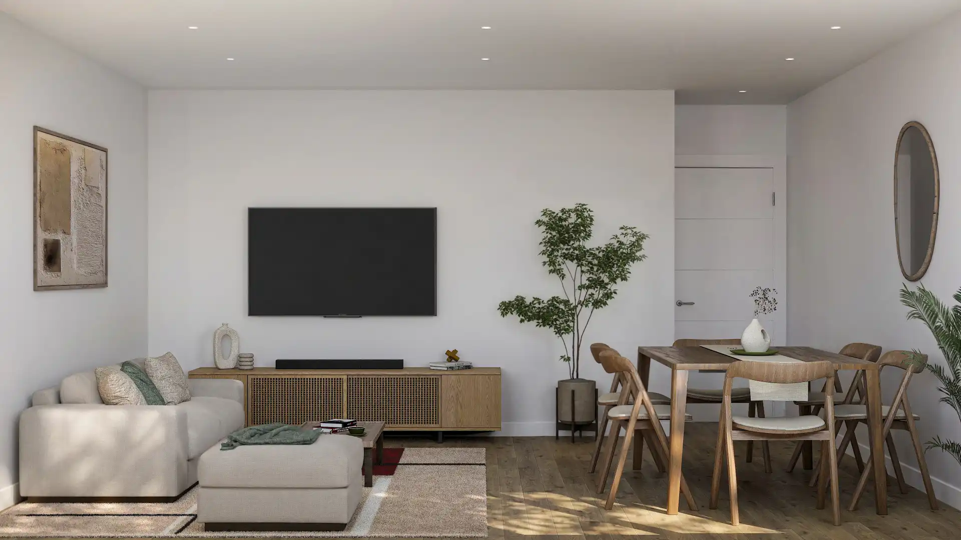 Living room of Flat for sale in Narón  with Heating, Parquet flooring and Terrace