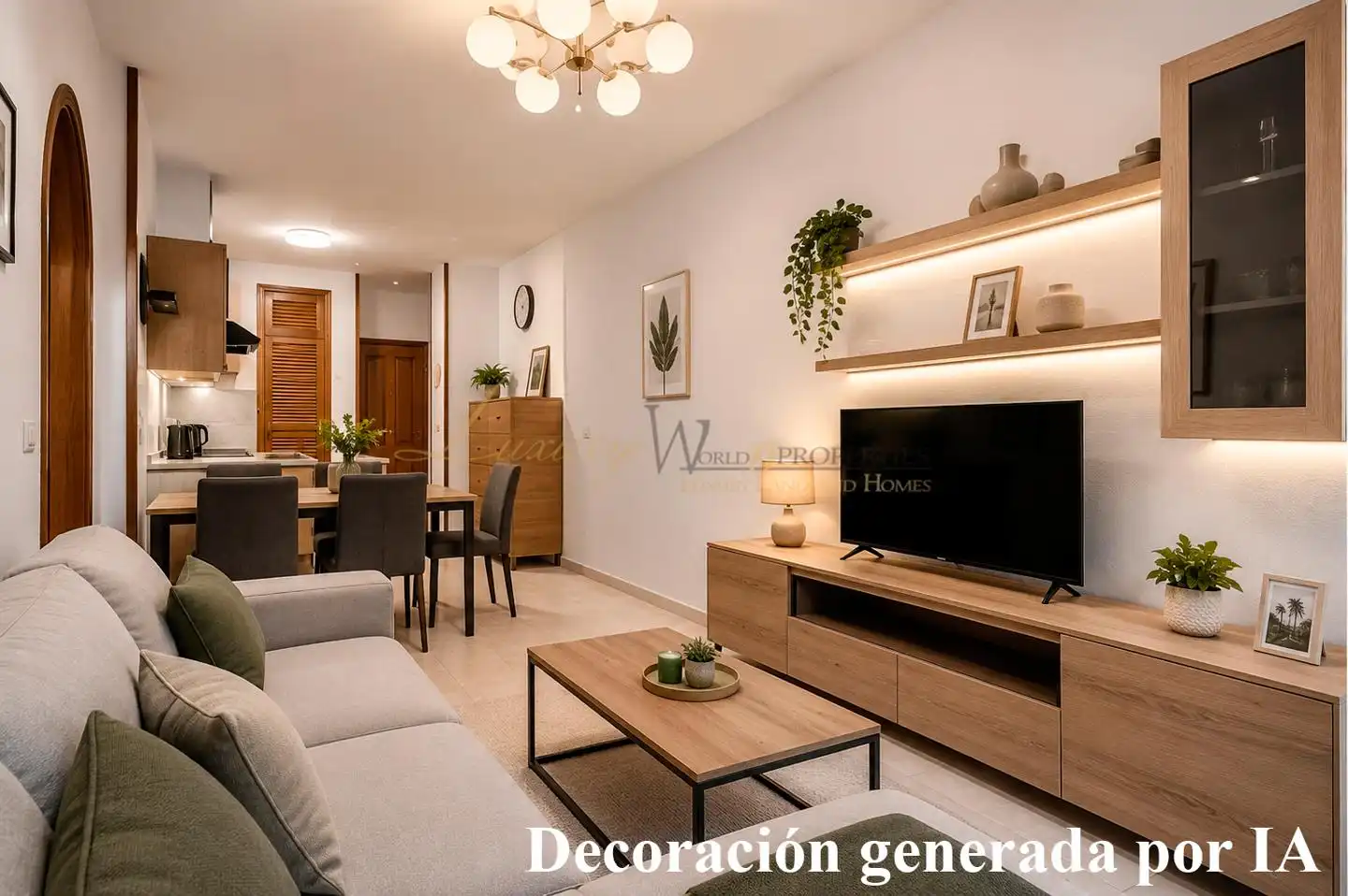 Sala de estar de Apartamento en venta en Arona con Amueblado