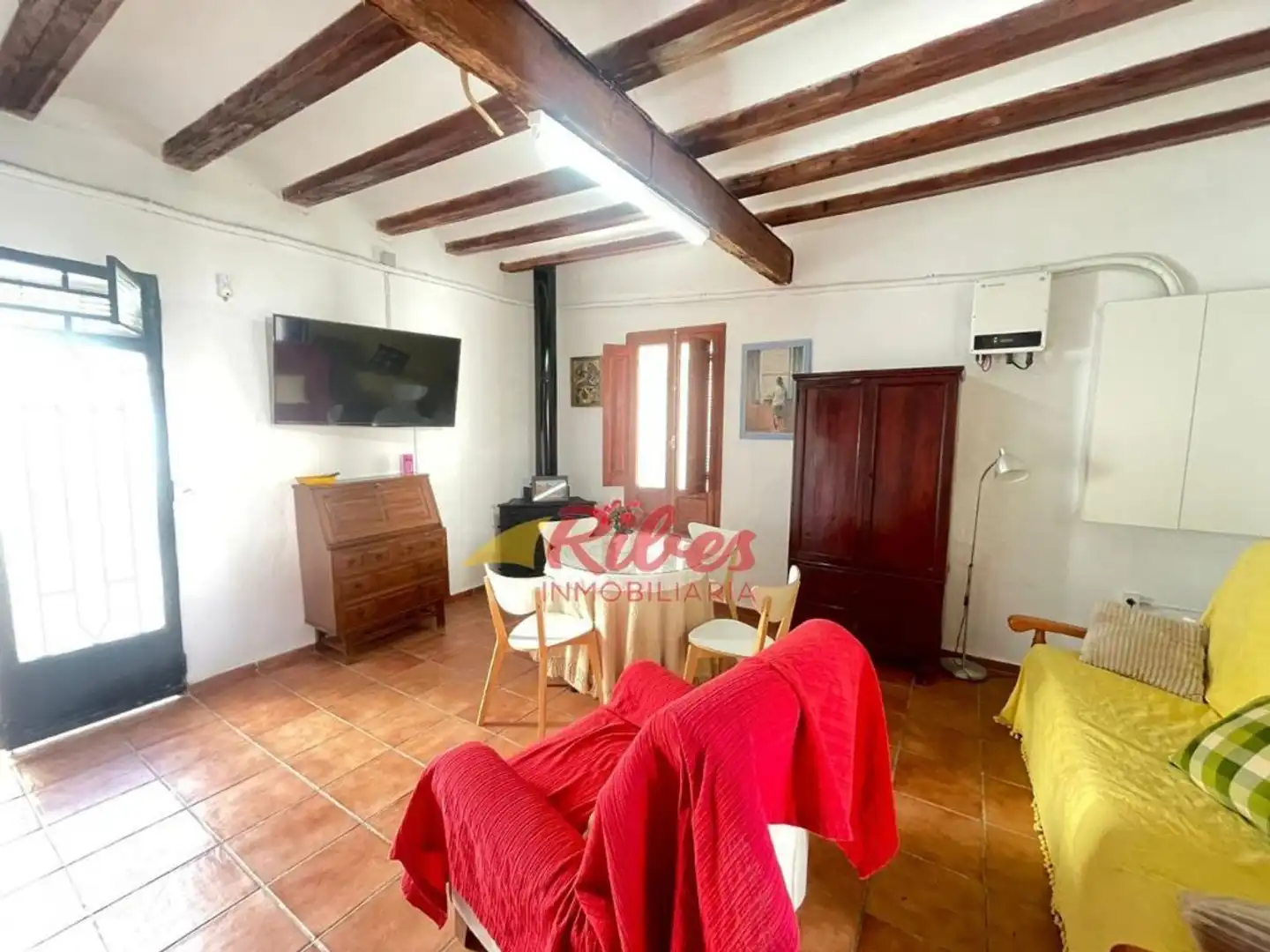 Sala de estar de Finca rústica en venta en Cullera con Aire acondicionado, Jardín privado y Terraza