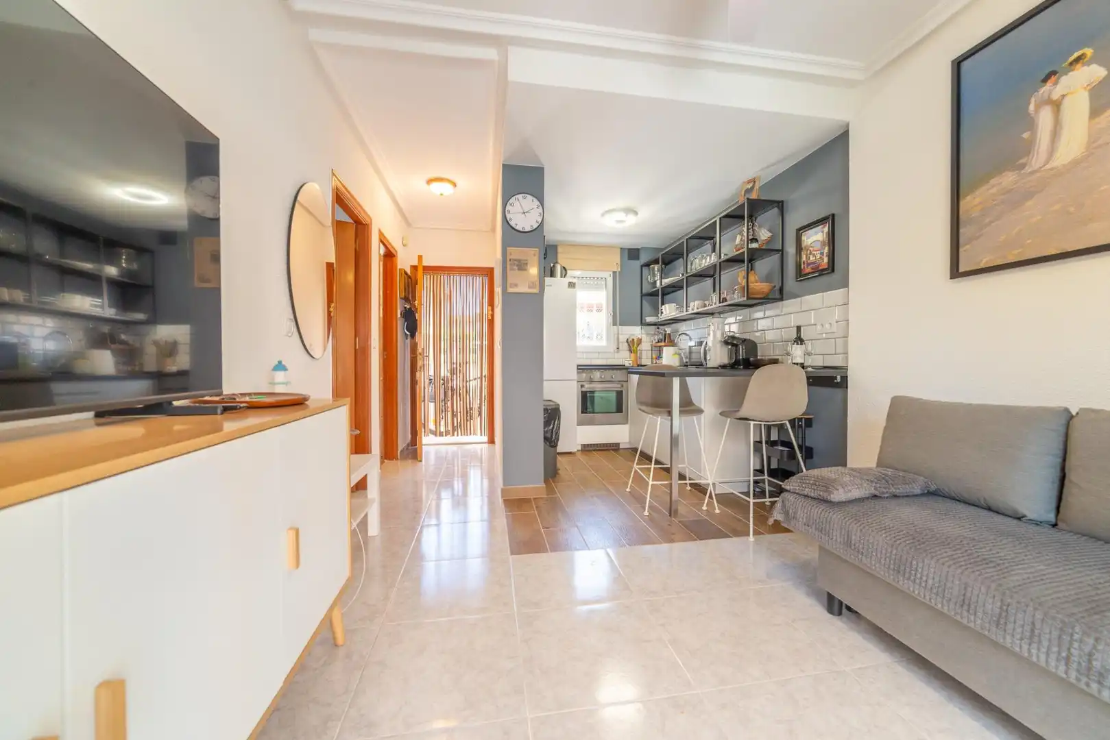 Cuina de Apartament en venda en San Javier amb Aire condicionat, Jardí privat i Terrassa