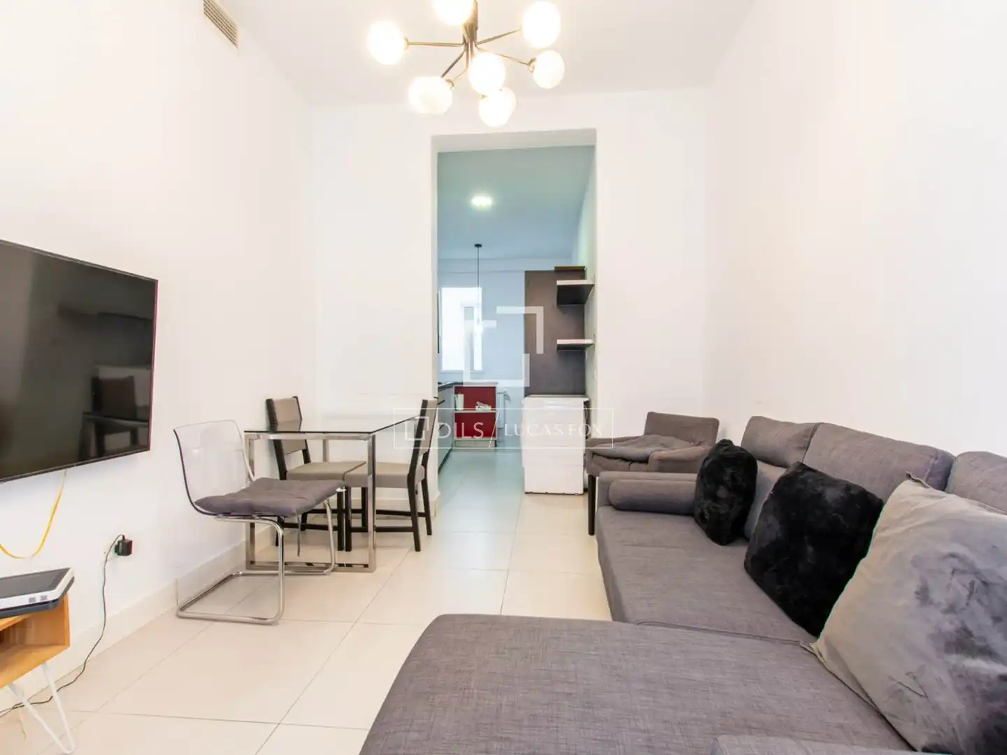 Living room of Flat for rent in Alcalá de Guadaira  with Air Conditioner, Heating and Furnished