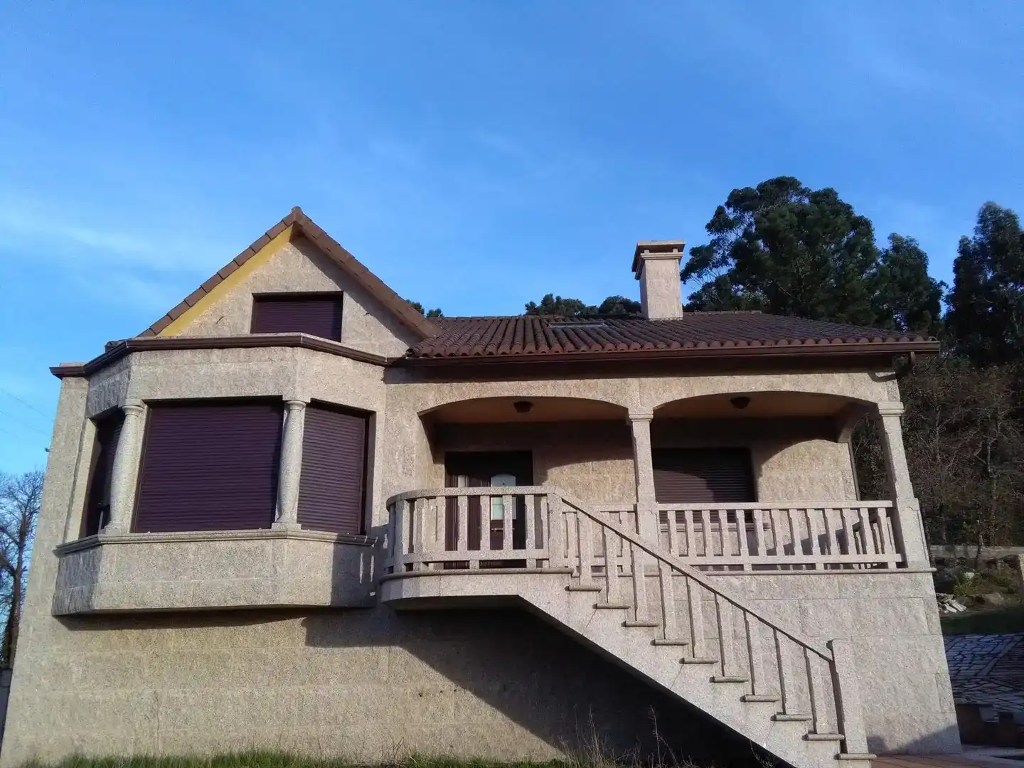 Vista exterior de Casa o xalet en venda en Cambados amb Balcó