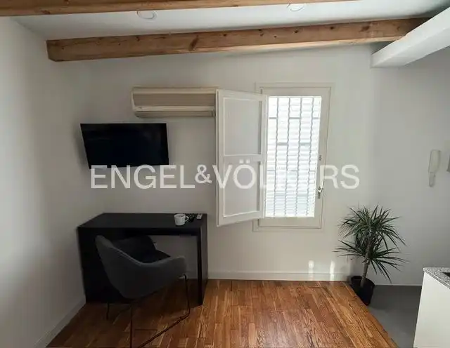 Sala d'estar de Loft de lloguer en Barcelona amb Aire condicionat, Calefacció i Parquet