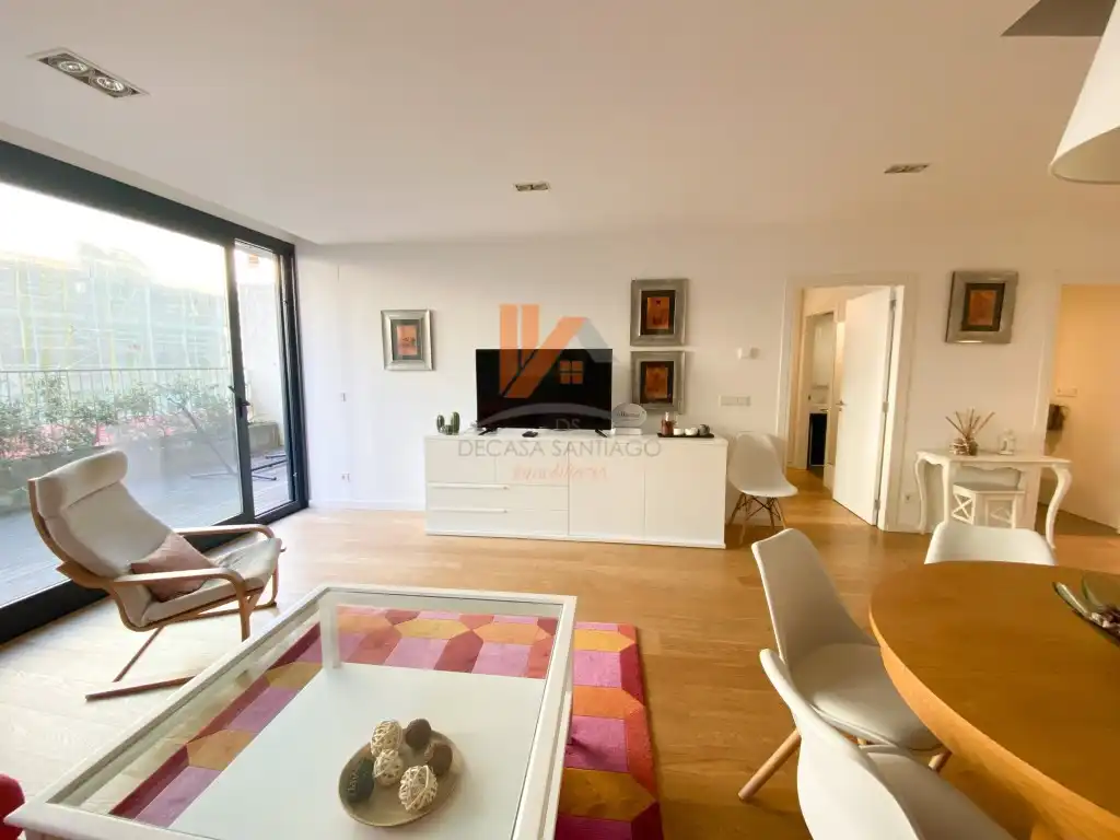 Living room of Duplexes for rent in Santiago de Compostela   with Furnished