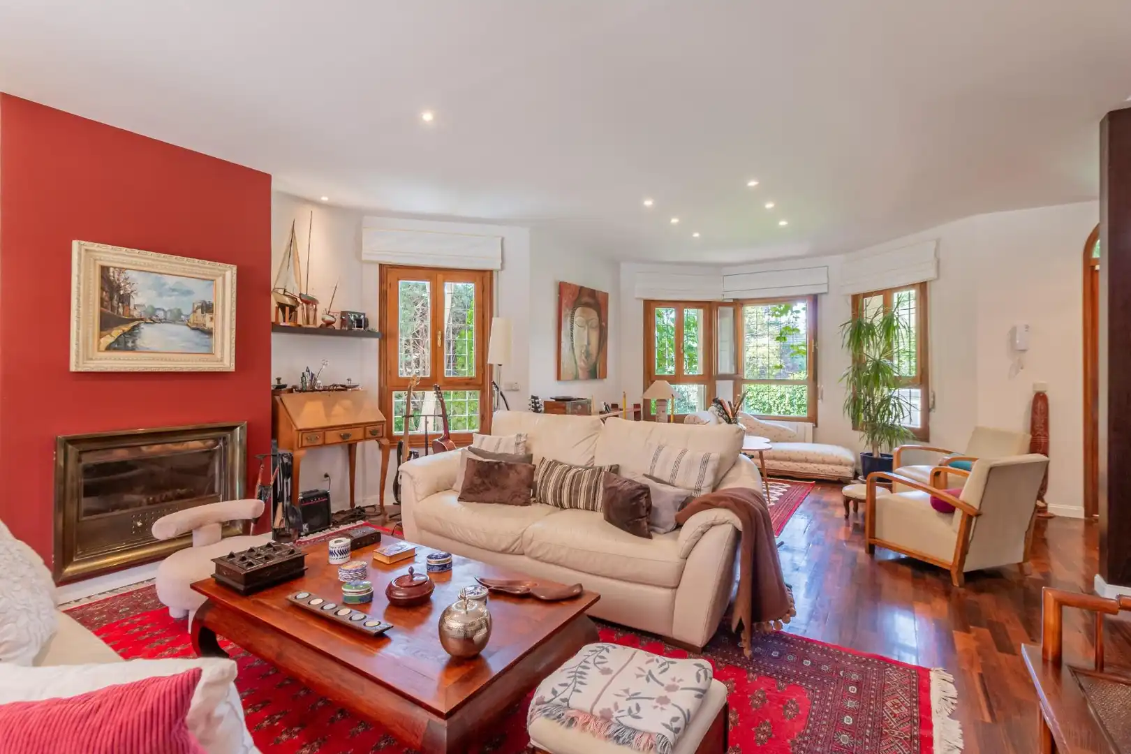 Living room of Houses for sale in Boadilla del Monte  with Heating, Private garden and Terrace