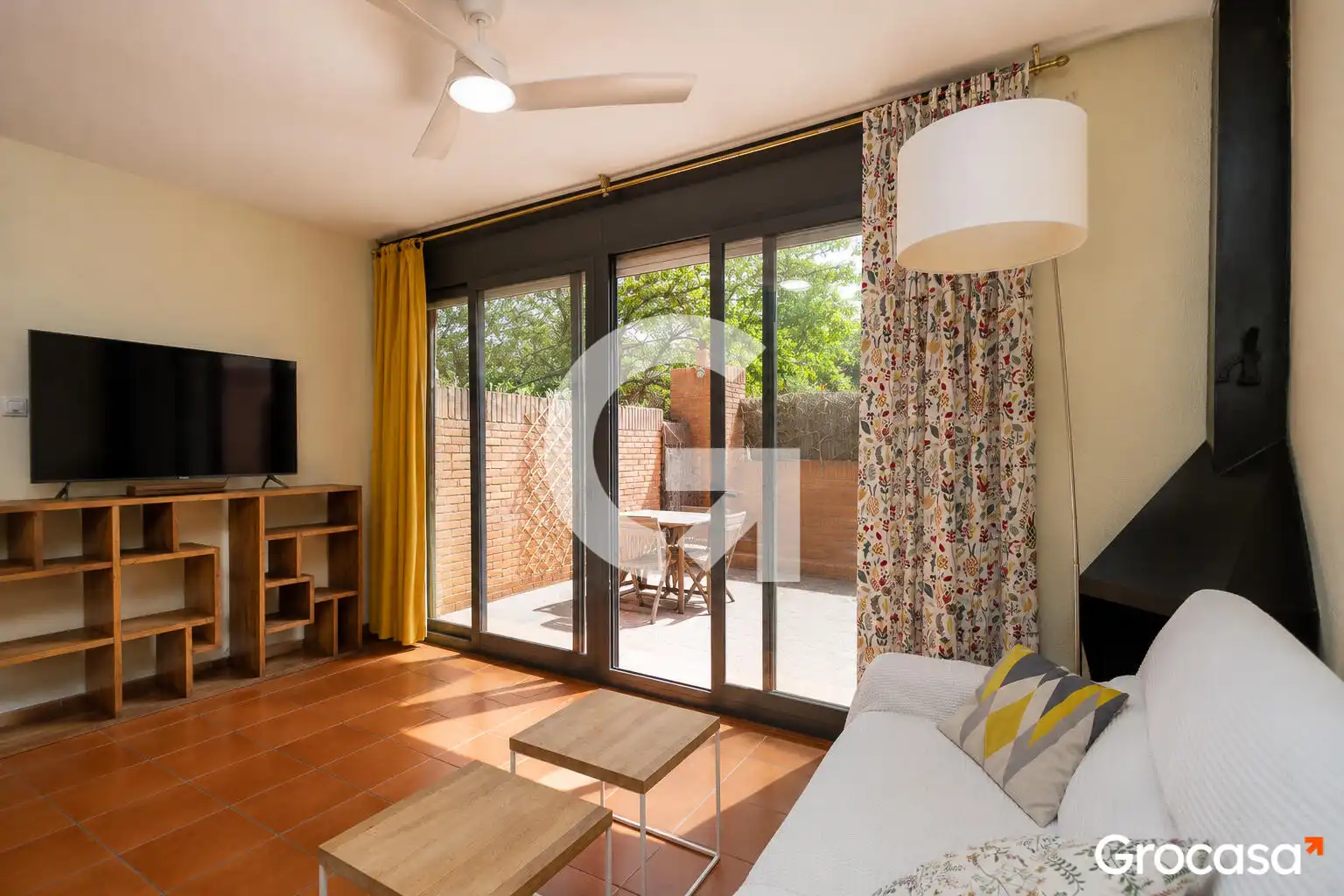 Sala de estar de Dúplex en venta en Barcelona con Aire acondicionado, Calefacción y Jardín privado