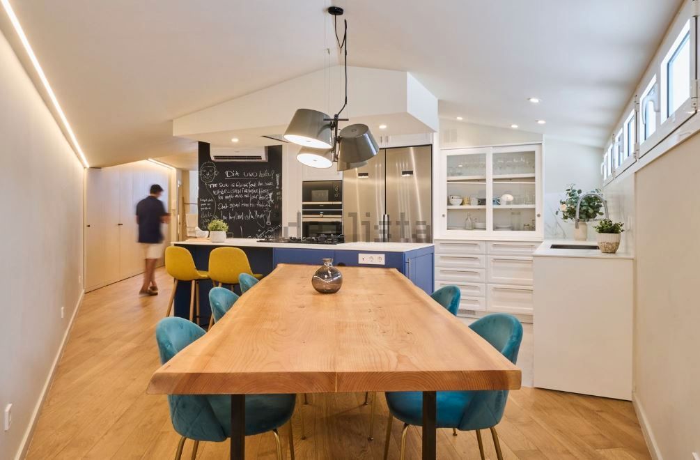 Kitchen of House or chalet for sale in  Barcelona Capital  with Air Conditioner, Heating and Private garden