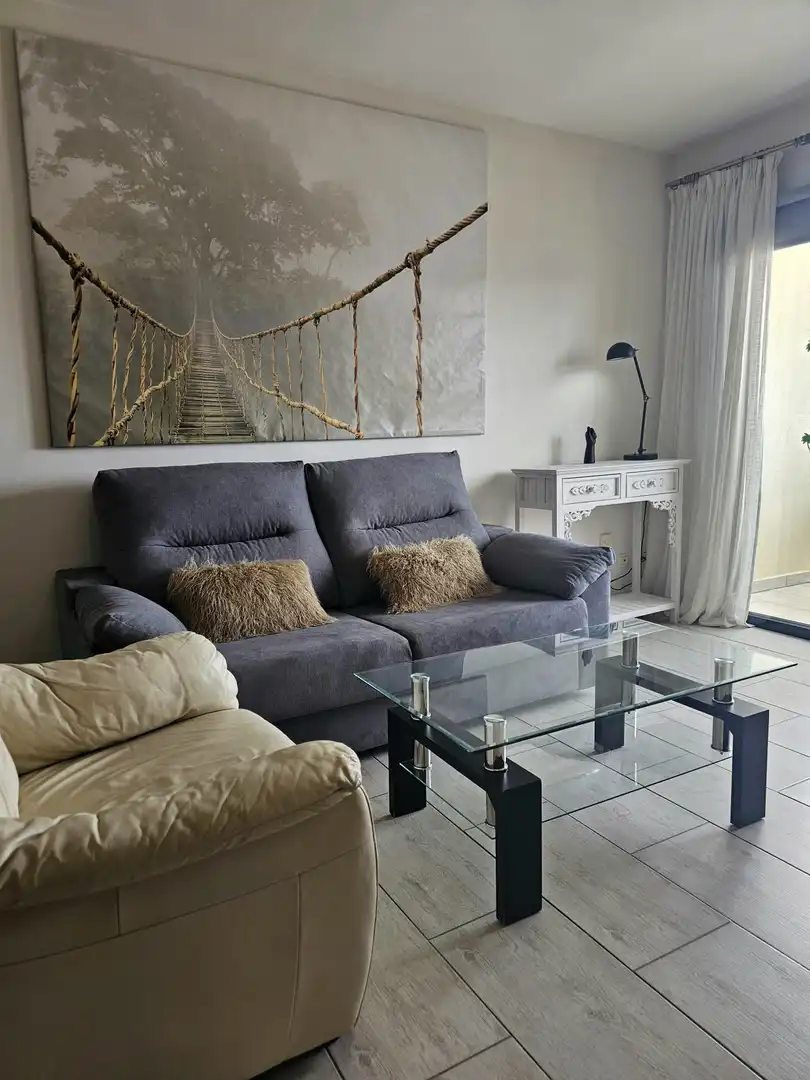 Sala d'estar de Apartament en venda en Adeje amb Terrassa, Moblat i Piscina comunitària