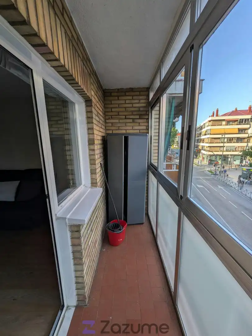 Balcony of Flat for rent in Leganés  with Heating, Terrace and Furnished