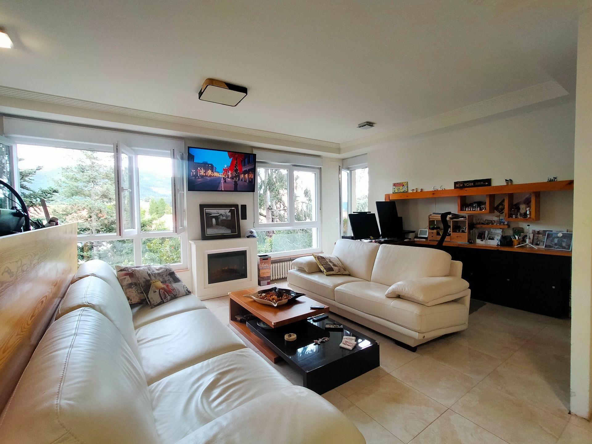 Living room of Flat for sale in Pravia  with Heating, Terrace and Storage room