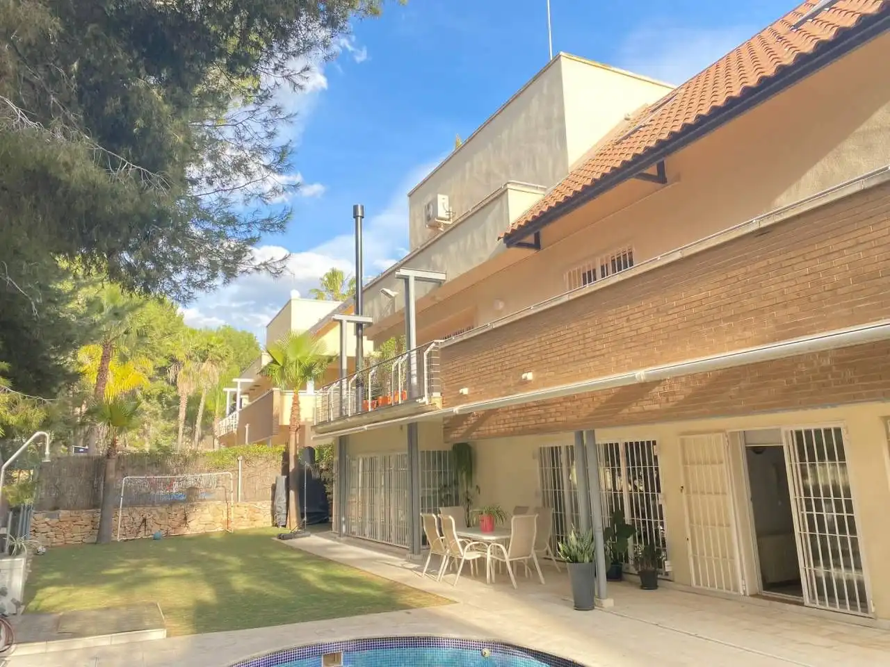 Exterior view of Houses for sale in Molina de Segura  with Air Conditioner, Private garden and Parquet flooring
