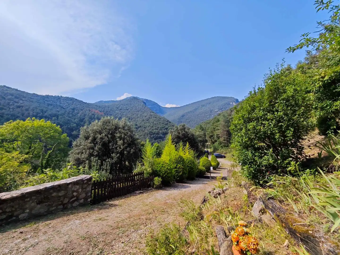 Garden of Houses for sale in La Vall de Bianya  with Heating, Terrace and Storage room