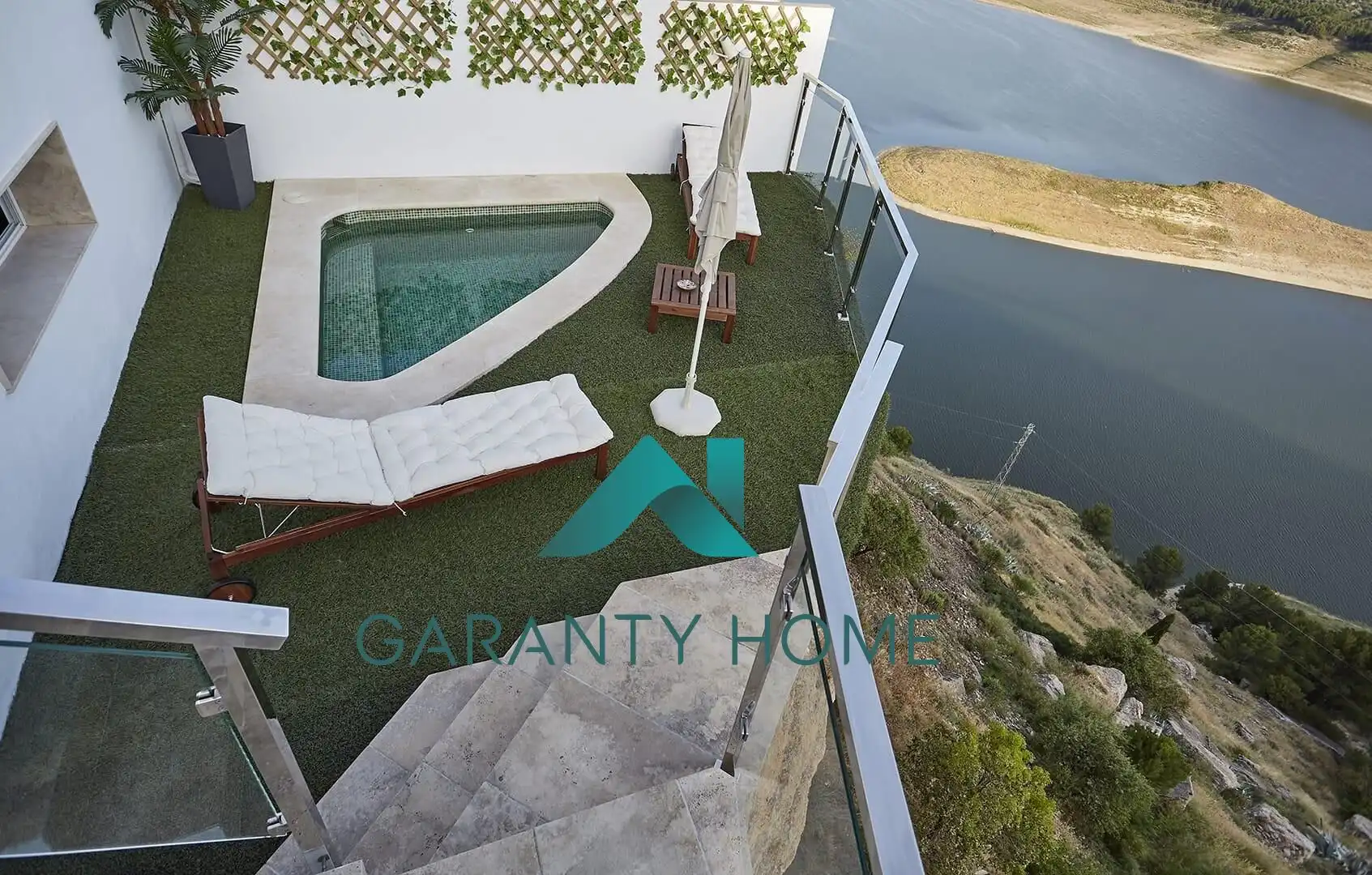 Terrace of Houses for rent in Iznájar  with Air Conditioner, Terrace and Jacuzzi