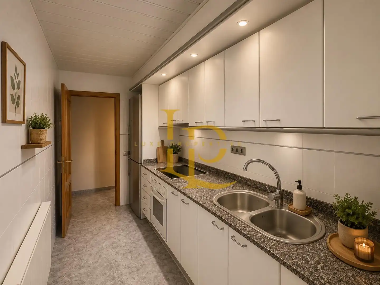 Küche von Wohnung zum Verkauf in Rubí mit Klimaanlage, Heizung und Möbliert