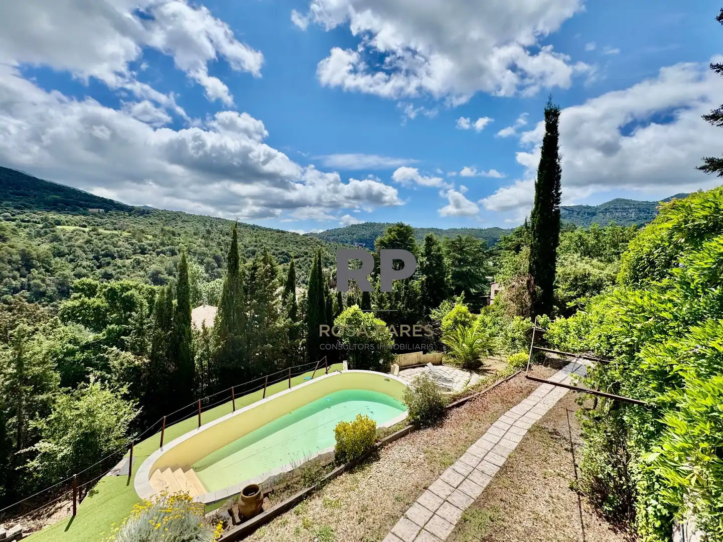 Exterior view of Houses for sale in Sant Martí de Centelles  with Heating, Private garden and Terrace