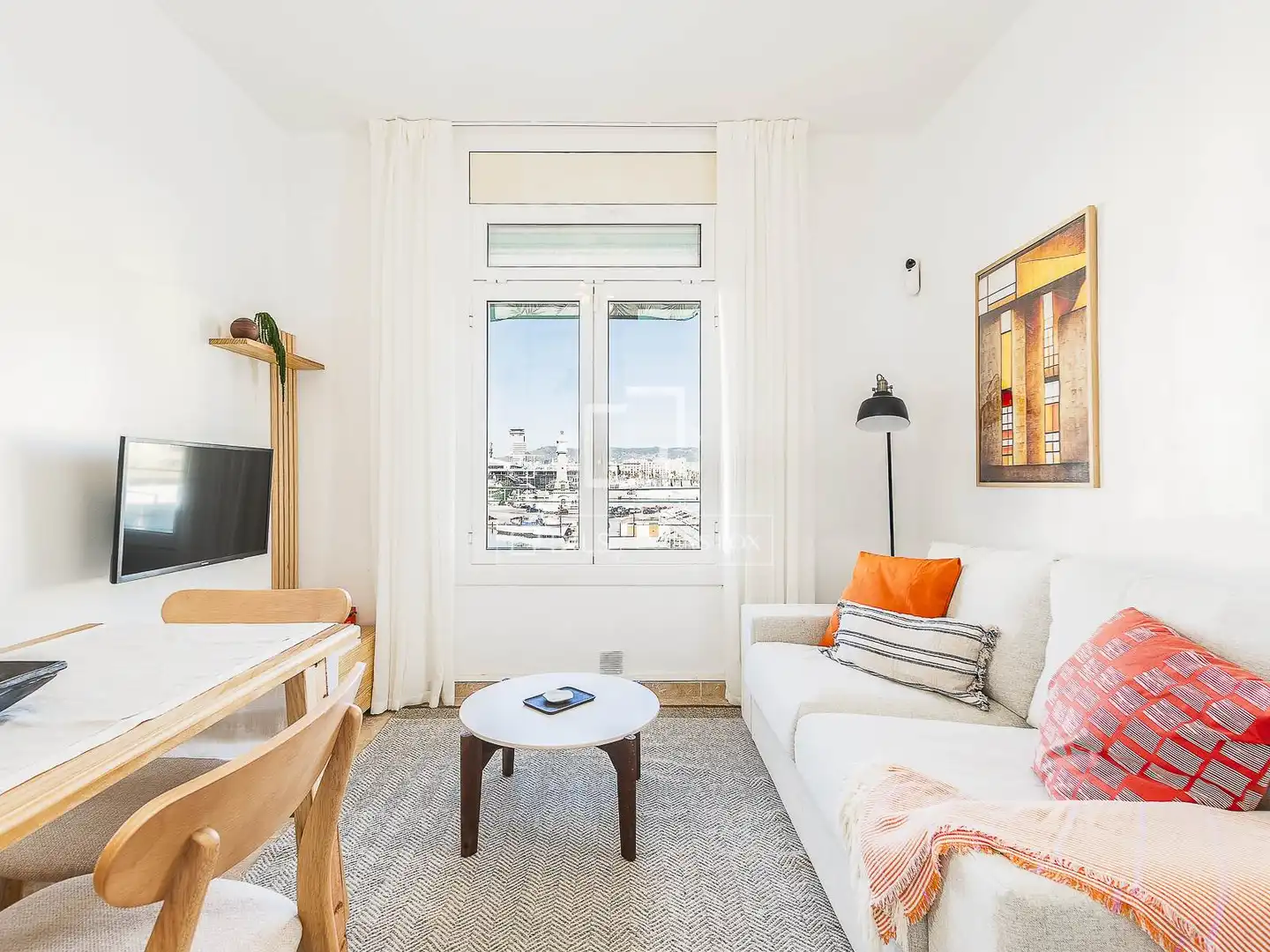 Sala de estar de Piso en venta en Barcelona con Aire acondicionado, Calefacción y Trastero