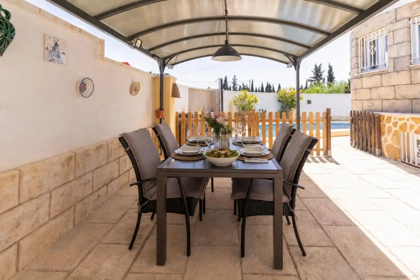 Terraza de Casa o chalet en venta en Elche / Elx con Aire acondicionado, Calefacción y Jardín privado