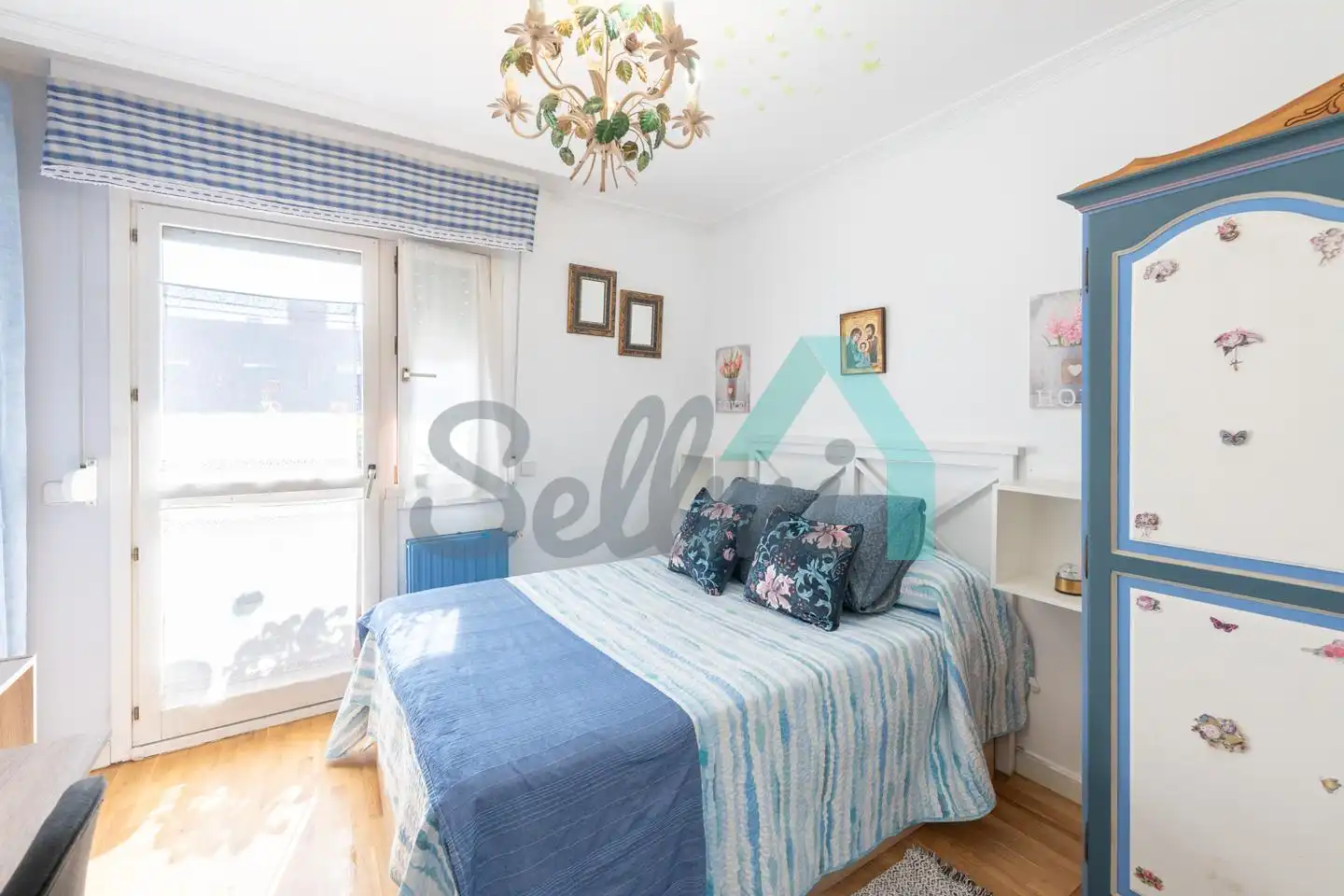 Schlafzimmer von Wohnung zur untervermieten in Siero mit Heizung, Privatgarten und Parkett