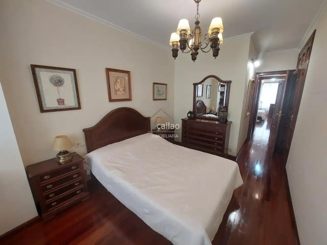 Bedroom of Apartments for rent in Ferrol  with Heating and Furnished