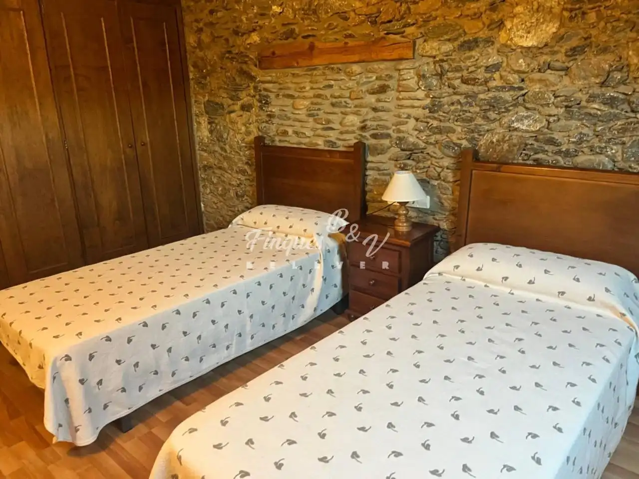 Schlafzimmer von Wohnung zur Miete in Llívia mit Heizung, Parkett und Möbliert