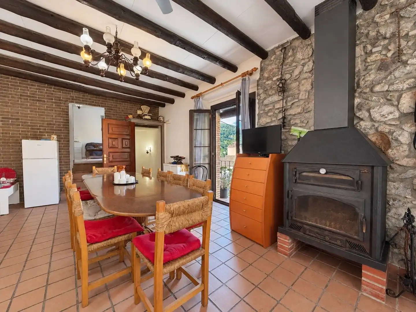 Dining room of Houses for sale in Biure, Girona