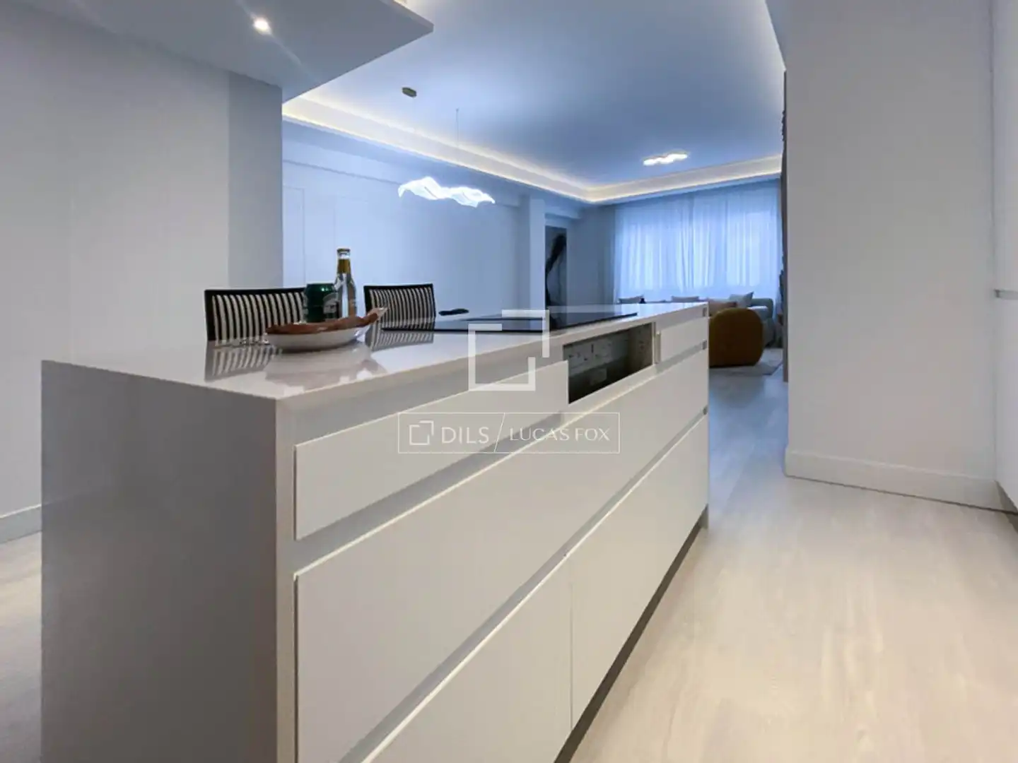 Cocina de Piso de alquiler en Sant Miquel de Fluvià con Aire acondicionado, Parquet y Amueblado