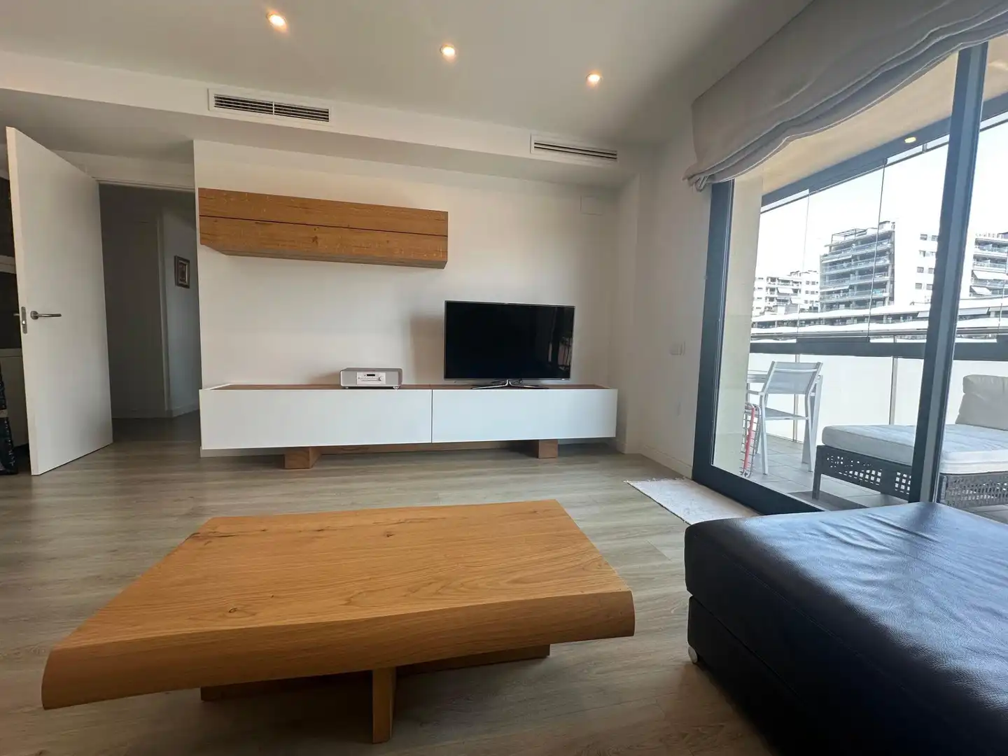 Sala de estar de Piso de alquiler en Badalona con Calefacción, Parquet y Trastero