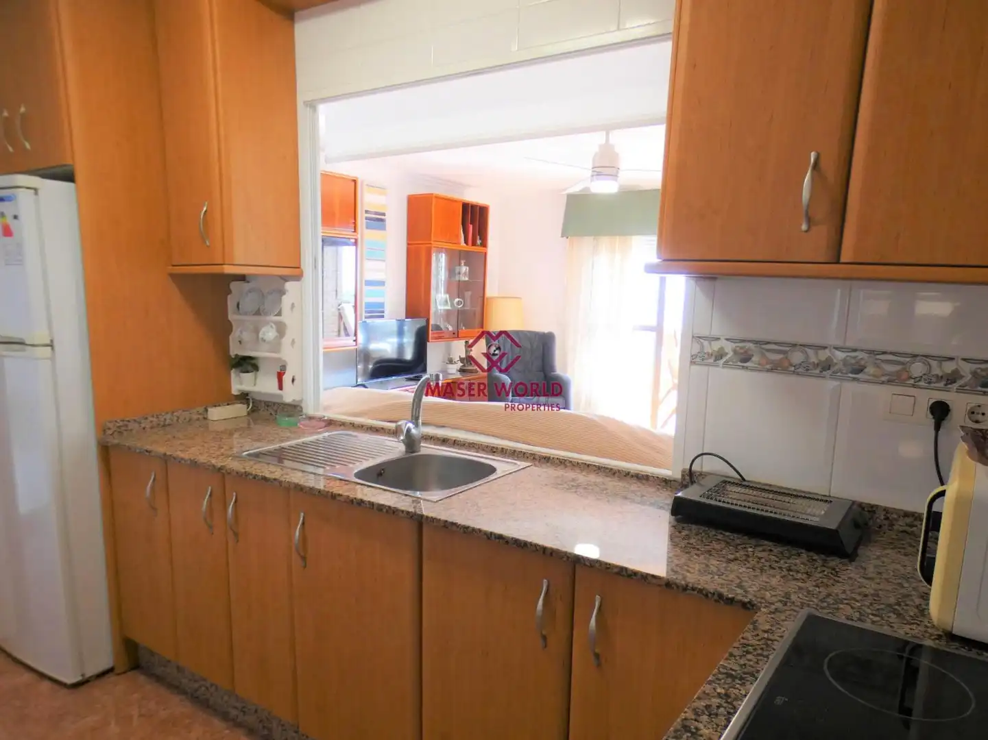 Cocina de Apartamento en venta en Mazarrón con Amueblado y Balcón