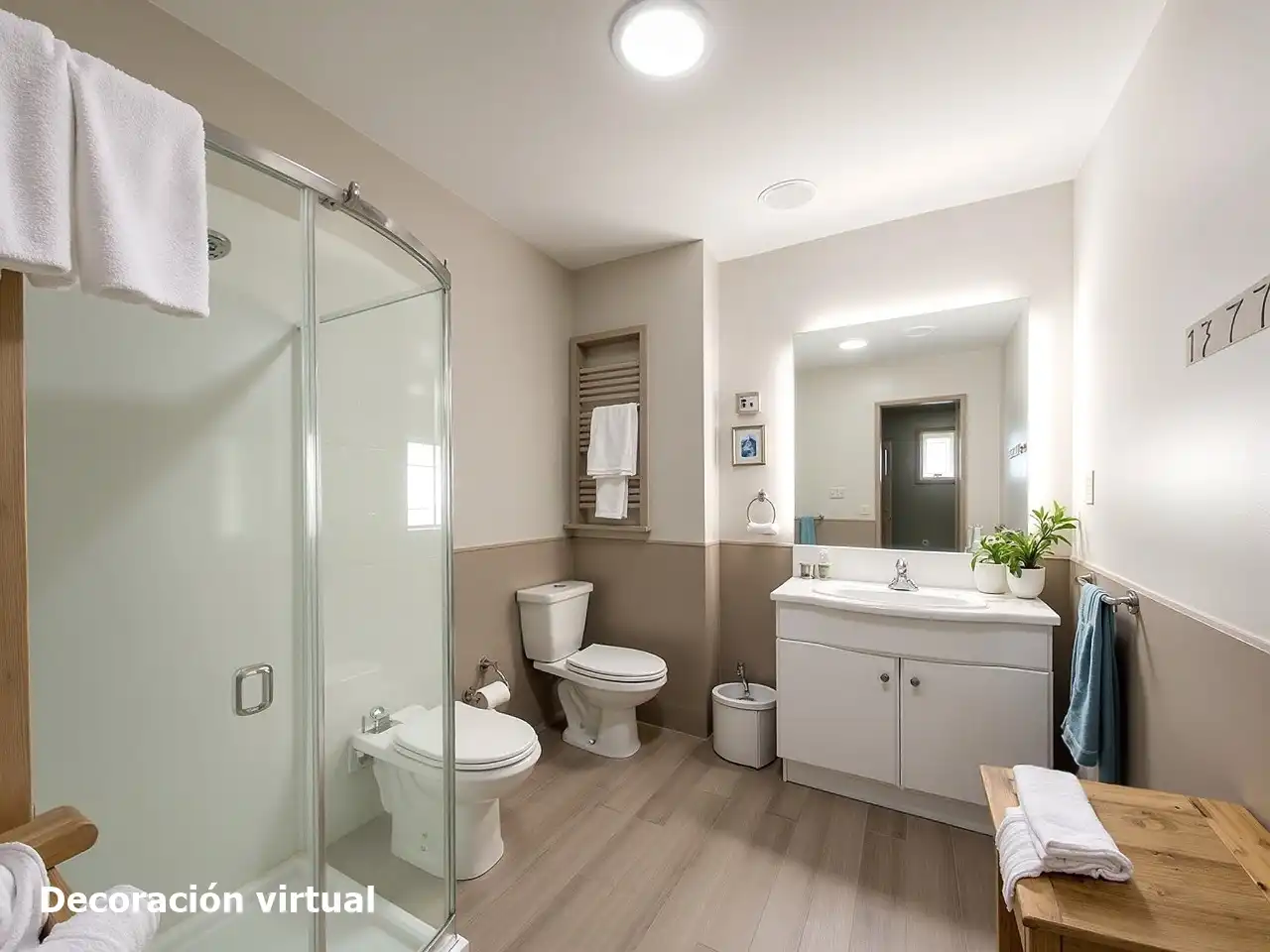 Bany de Casa o xalet en venda en Alhaurín de la Torre amb Aire condicionat, Calefacció i Jardí privat