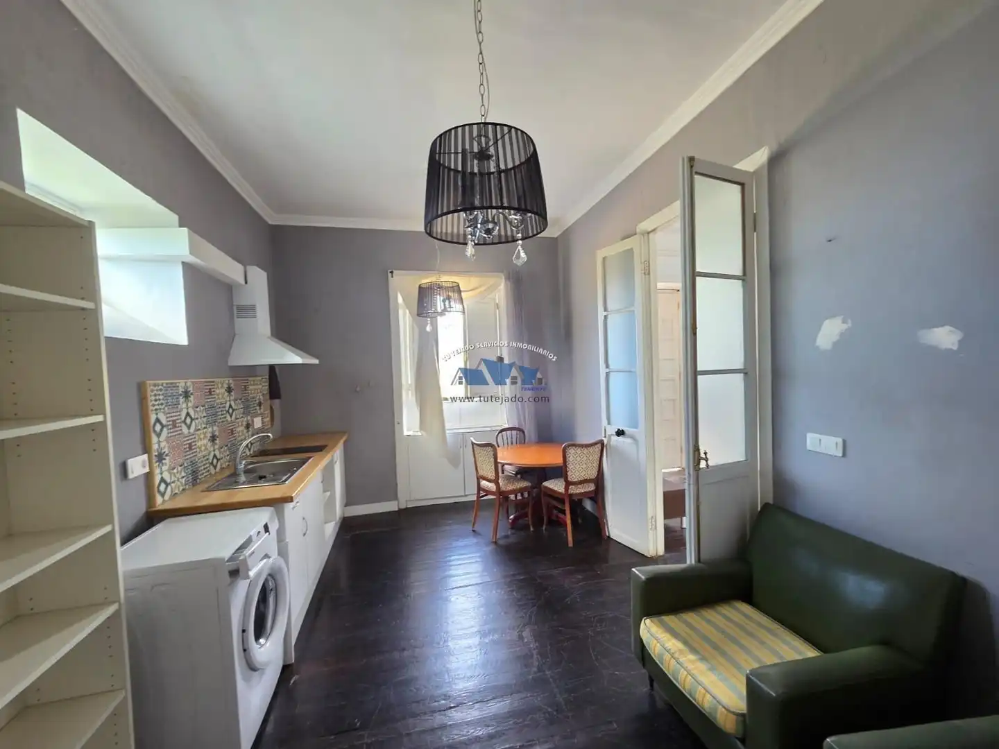 Küche von Loft zur Miete in Puerto de la Cruz mit Parkett und Möbliert